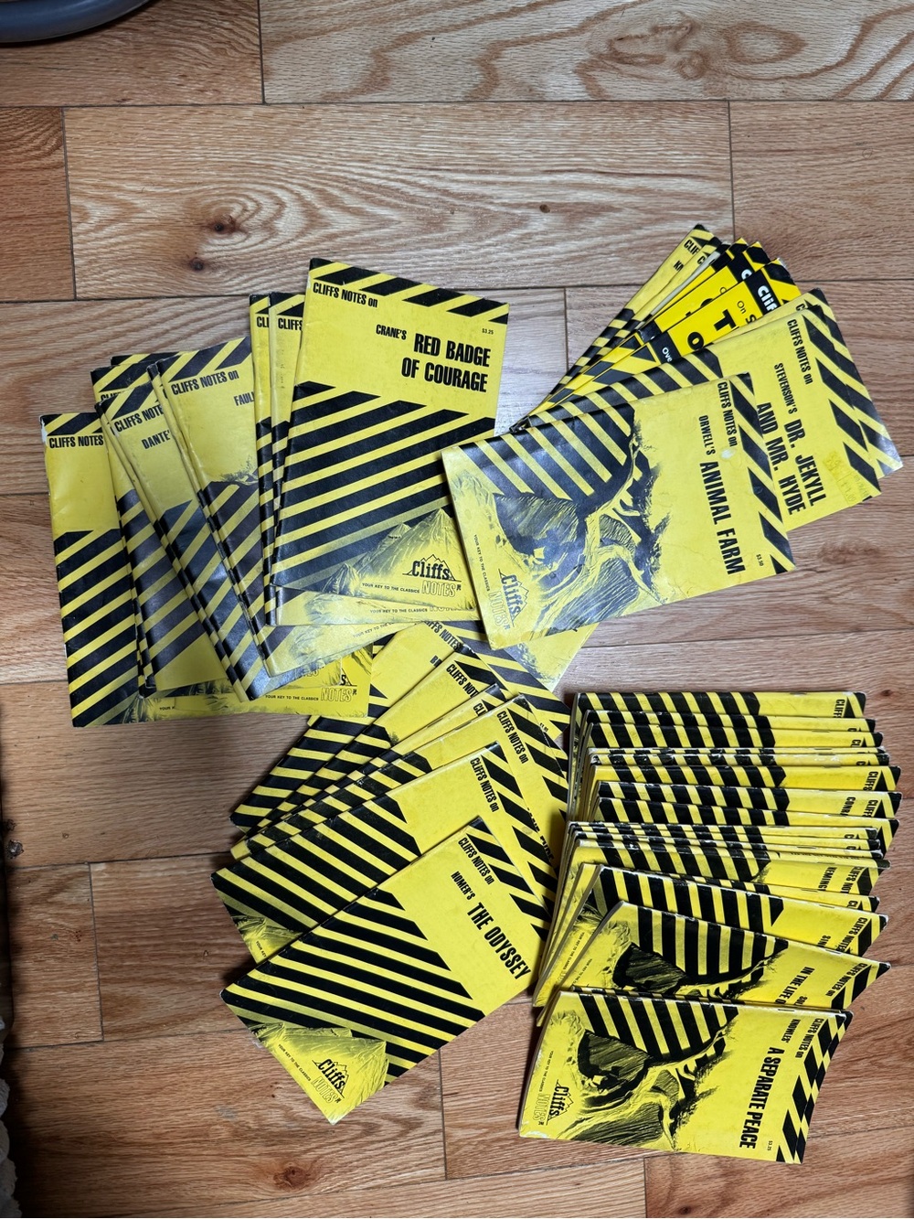 Cliffs Notes Yellow Study Guides - Set of Classic Literature Summaries